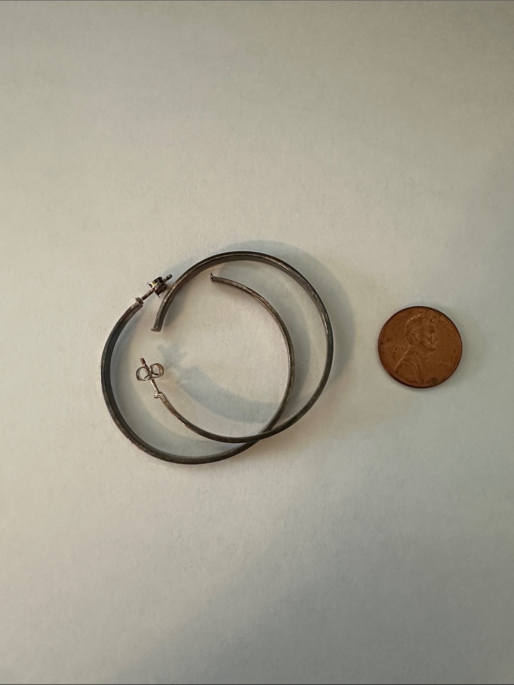 Anna Beck Gold-Accent Textured Hoop Earrings - Picture 3 of 4